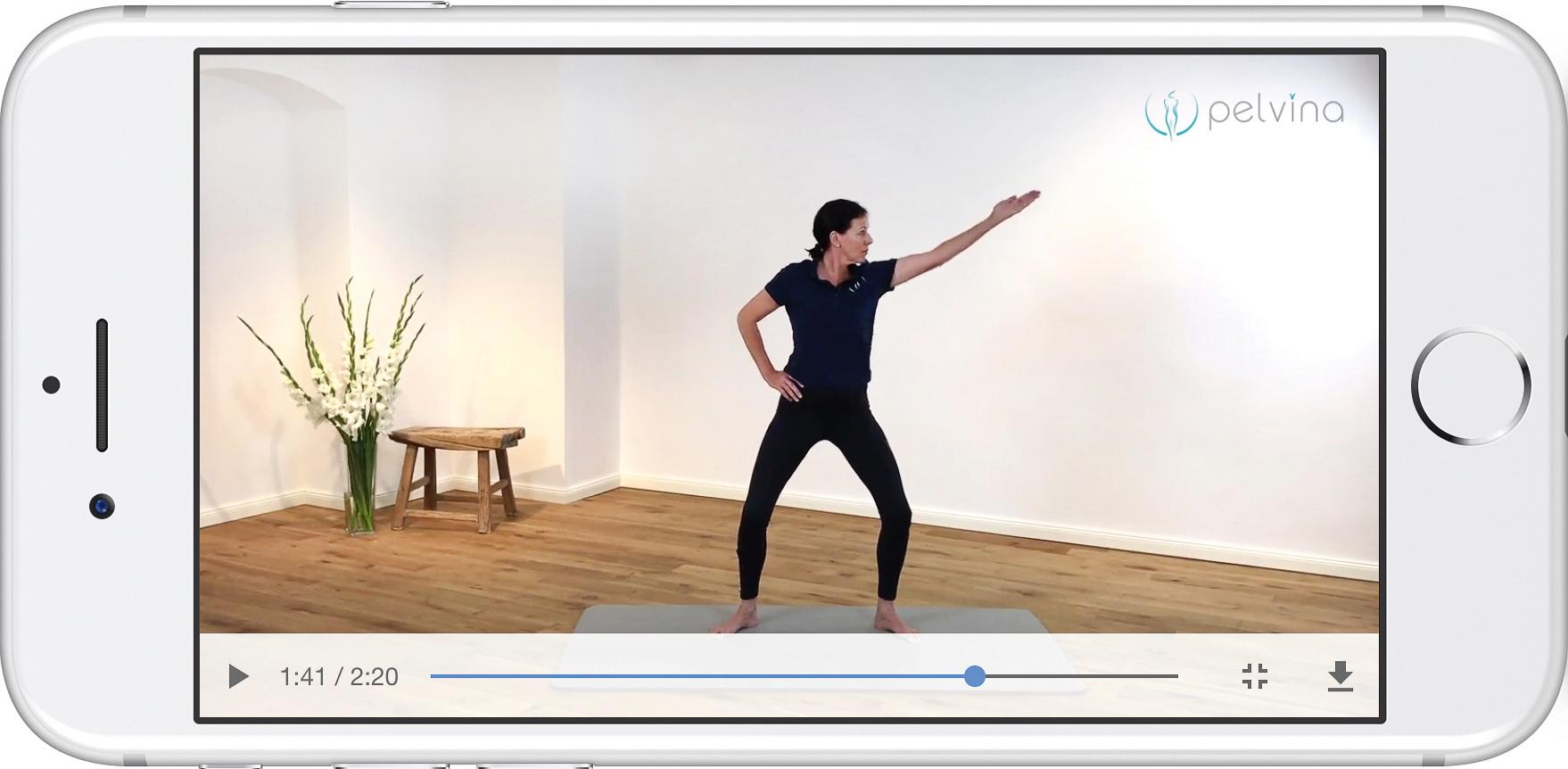 Pelvic floor training with pelvina app. Image: Pelvina.